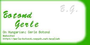botond gerle business card